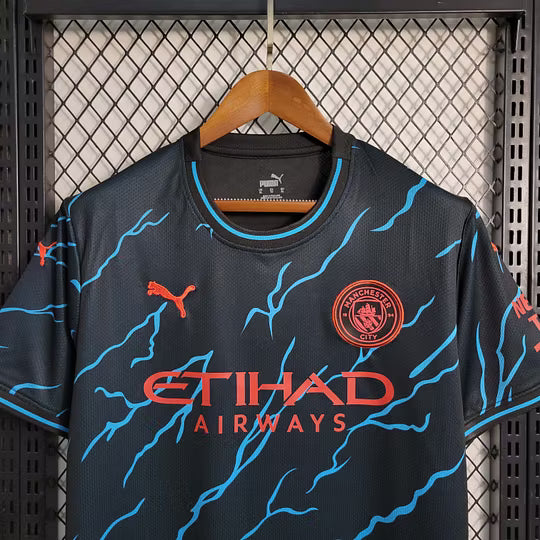 Manchester City Black Lightning Special Edition Jersey 2023/24 – Player Version
