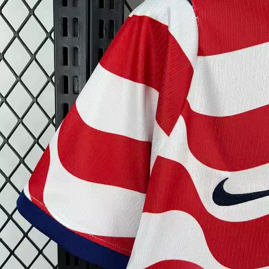 USA 2026 Home Jersey – Red & White Wave Edition