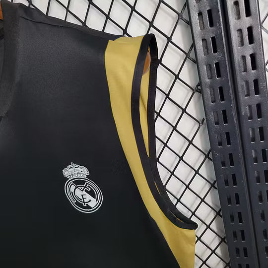 Real Madrid 2023/24 Black Training Vest – Elite Football Training Top