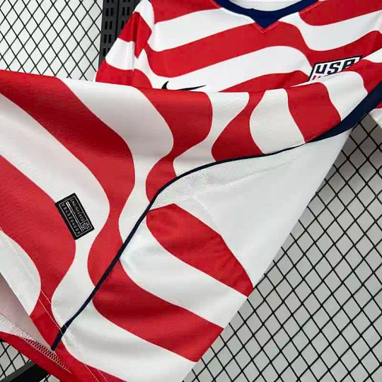USA 2026 Home Jersey – Red & White Wave Edition