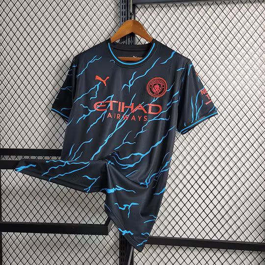 Manchester City Black Lightning Special Edition Jersey 2023/24 – Player Version