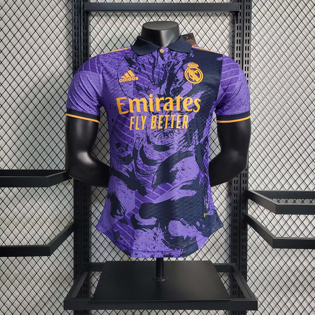 Real Madrid Dragon Special Edition Jersey 2024/25 – White & Purple Football Shirt