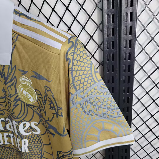 Real Madrid Yellow Dragon Special Edition Jersey 2023/24 – Limited Edition Football Shirt