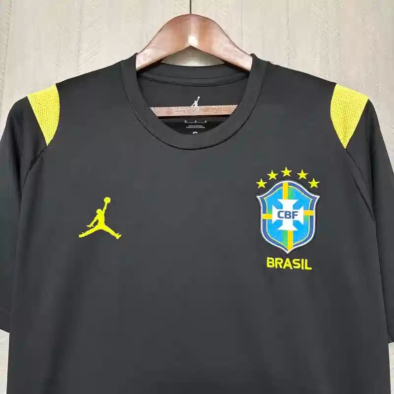 Brazil Black Training Soccer Jersey 2026 – Performance Edition