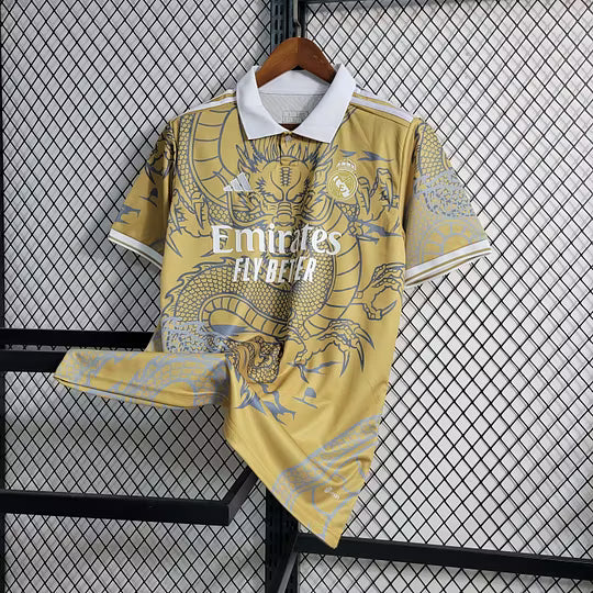 Real Madrid Yellow Dragon Special Edition Jersey 2023/24 – Limited Edition Football Shirt