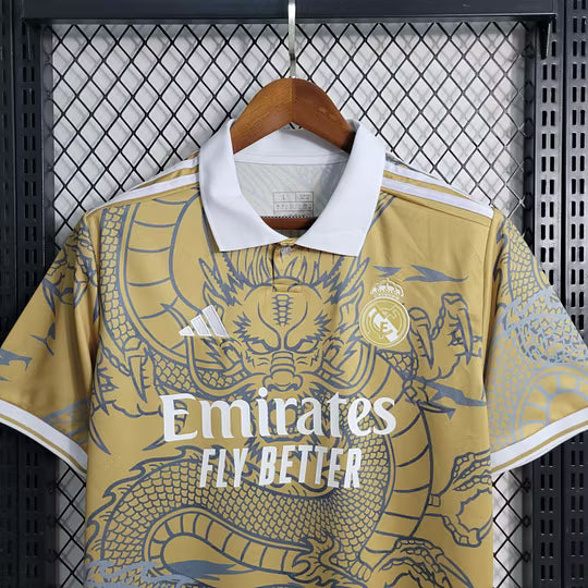 Real Madrid Yellow Dragon Special Edition Jersey 2023/24 – Limited Edition Football Shirt