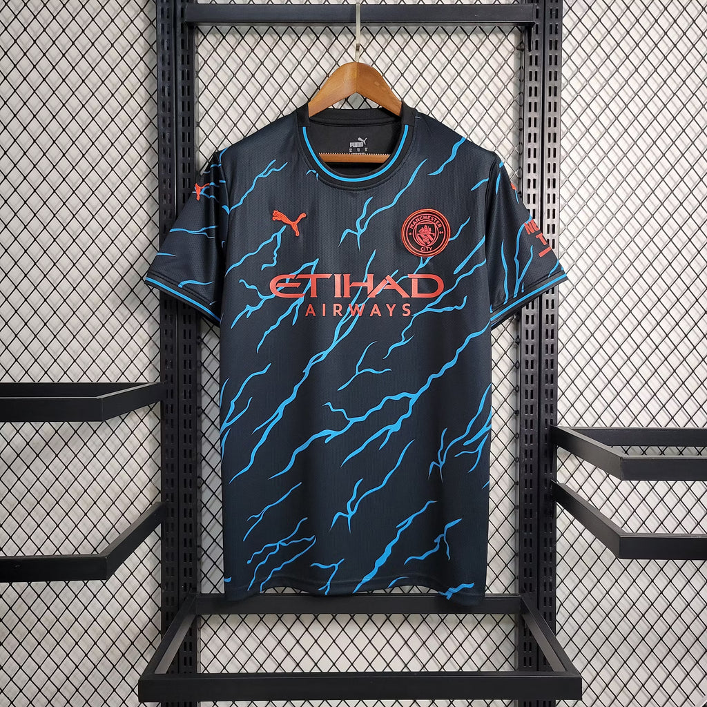 Manchester City Black Lightning Special Edition Jersey 2023/24 – Player Version