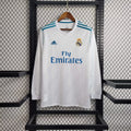 Retro Real Madrid Long Sleeve Jersey – Classic Vintage Football Shirt | White Edition