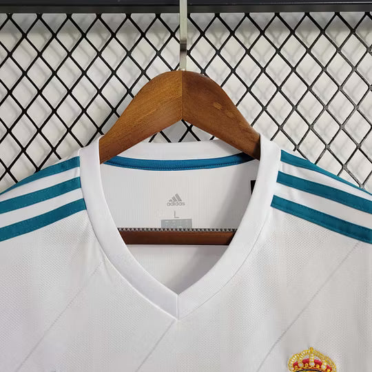 Retro Real Madrid Long Sleeve Jersey – Classic Vintage Football Shirt | White Edition